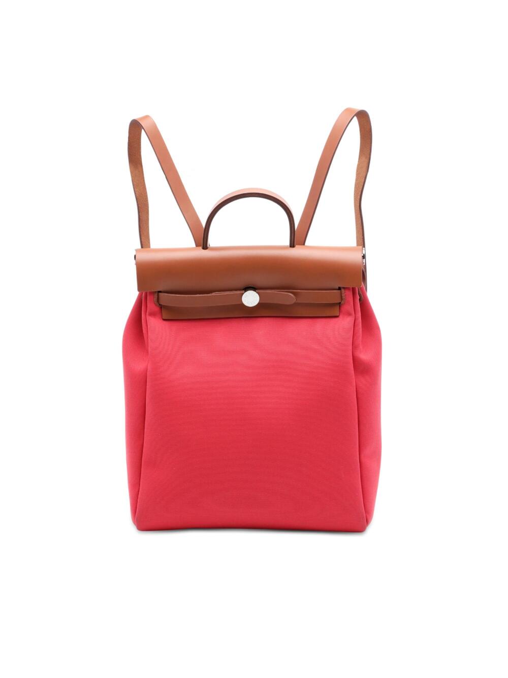 Hermes Herbag A Dos Zip Backpack Toile #376162H24B